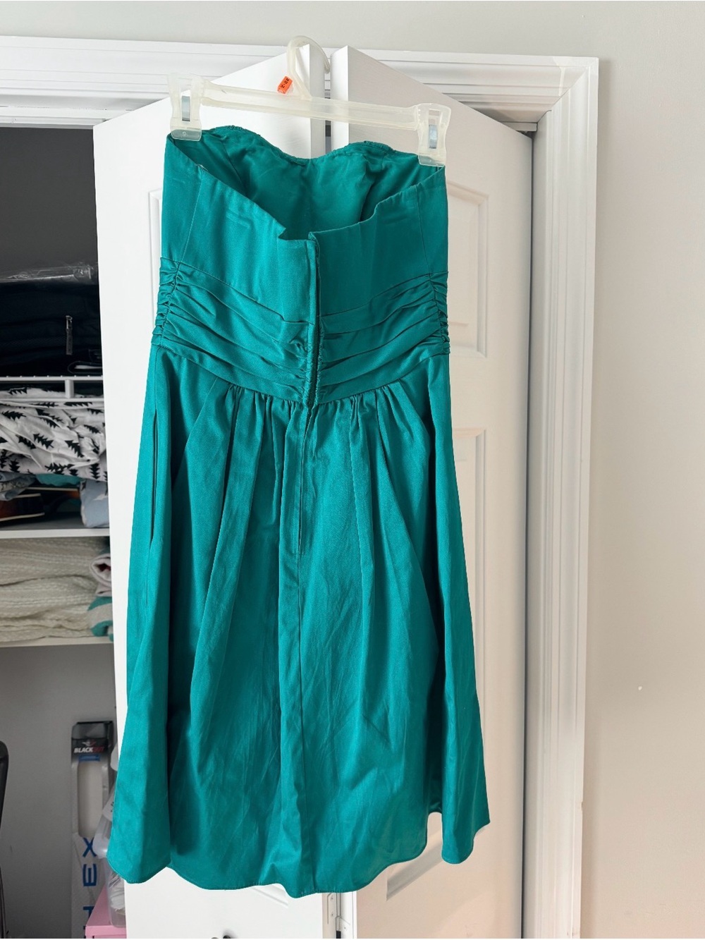 Strapless Teal Cocktail Dress
